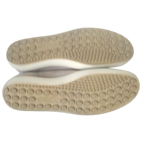 ECCO Womens Soft 7 Low Bootie Grey Leather Zip Sneaker Comfort Shoes EU 41 EW - Picture 9 of 11